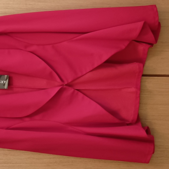 NWOT Shein SXY SZ L Cherry Red LS Blazer - Picture 4 of 9